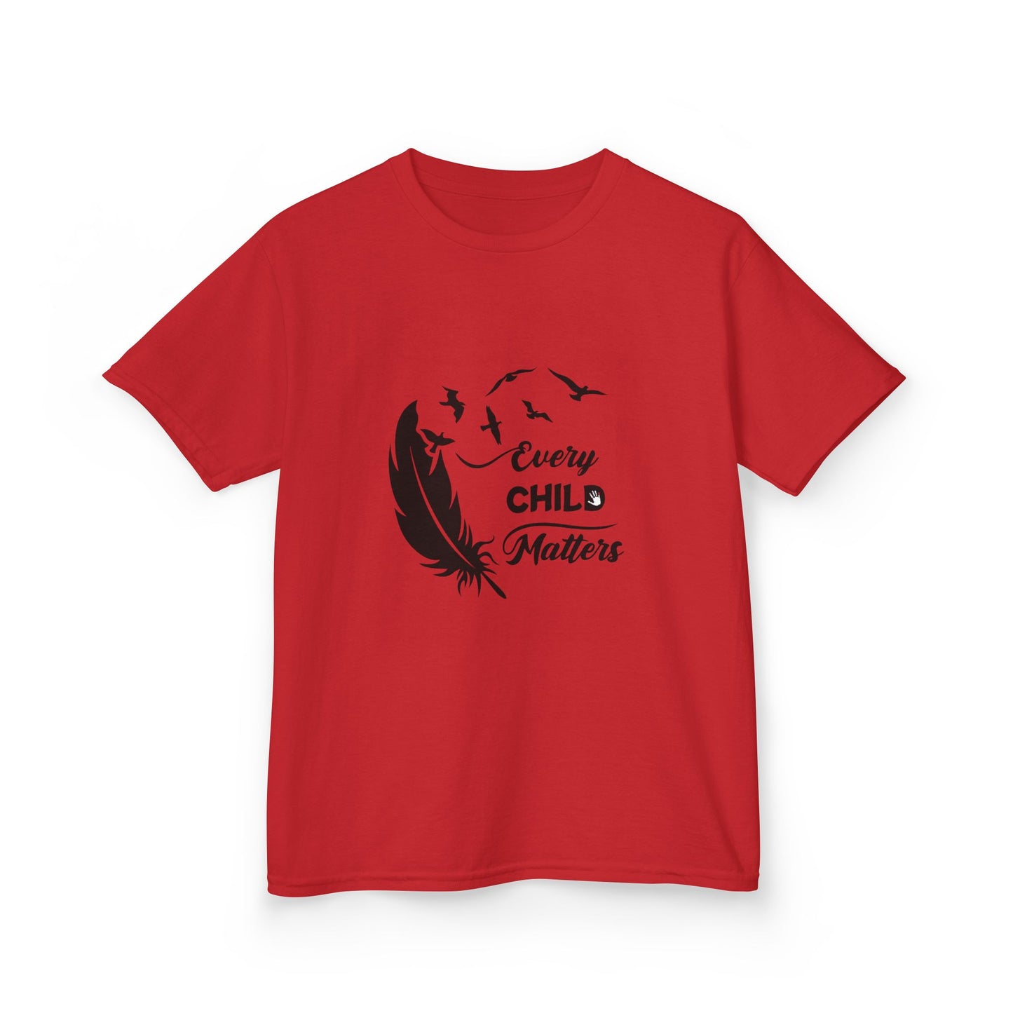 Kids Heavy Cotton™ Tee - Every Child Matters Feather Design