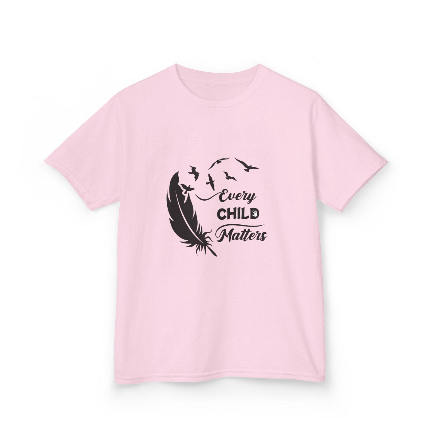 Kids Heavy Cotton™ Tee - Every Child Matters Feather Design