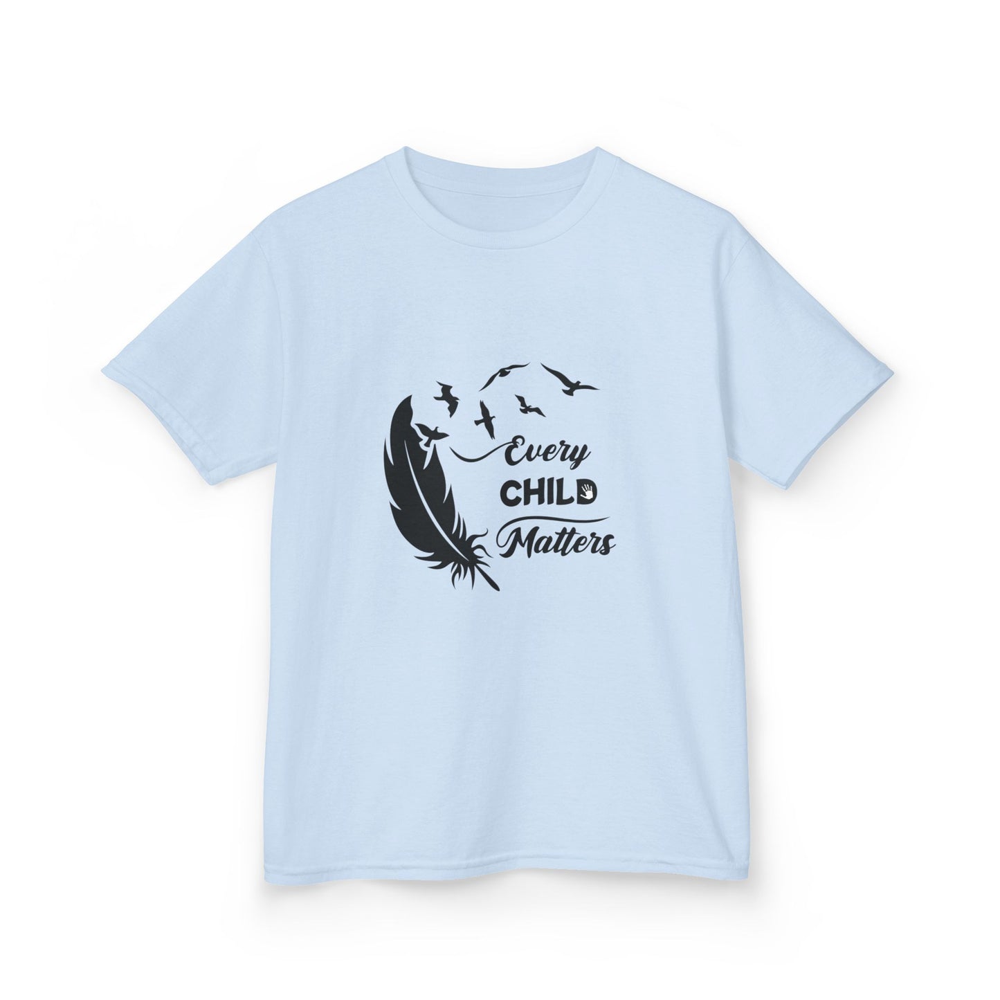 Kids Heavy Cotton™ Tee - Every Child Matters Feather Design