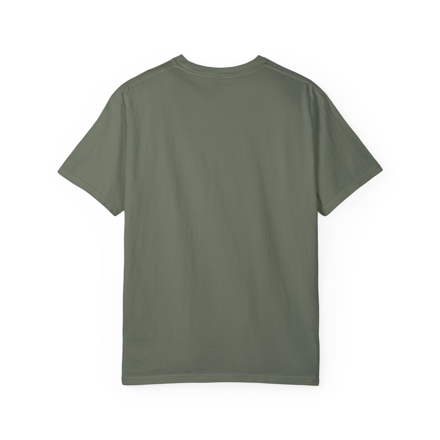 Stylish Unisex Garment-Dyed T-Shirt with Feather Design