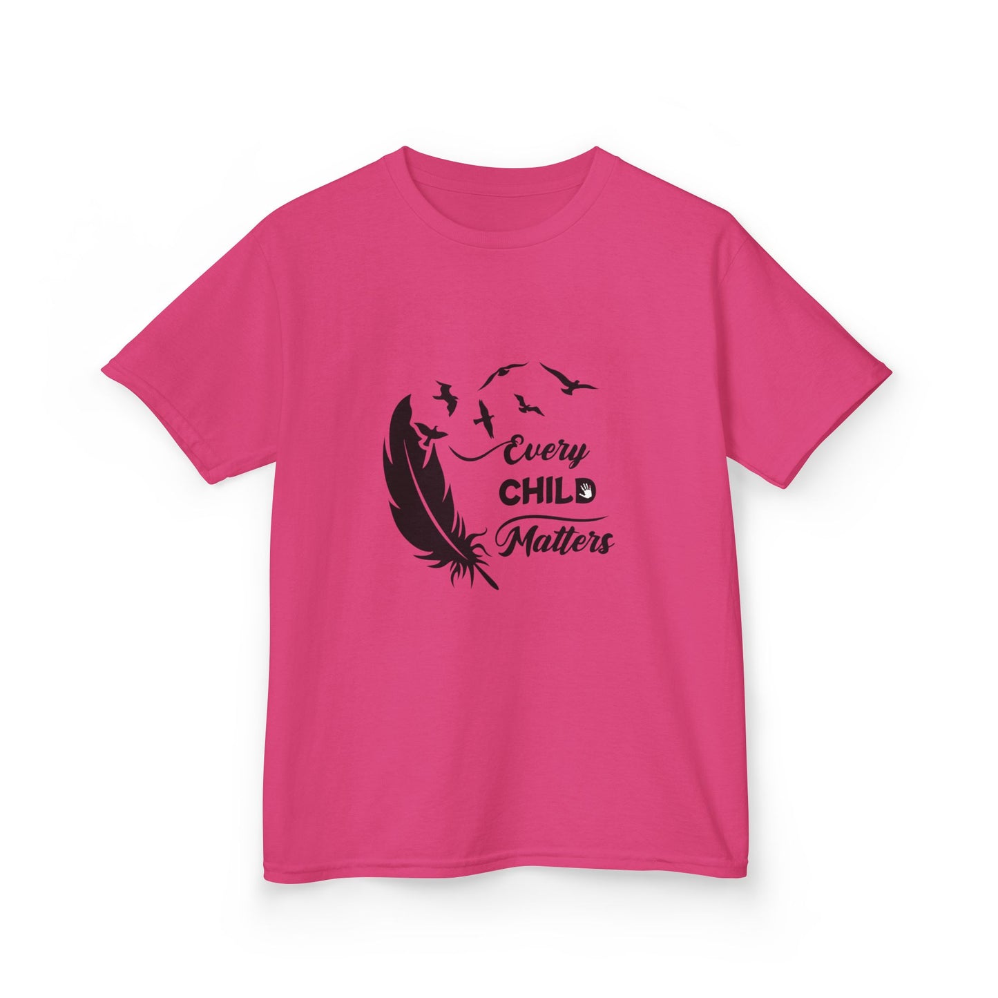 Kids Heavy Cotton™ Tee - Every Child Matters Feather Design