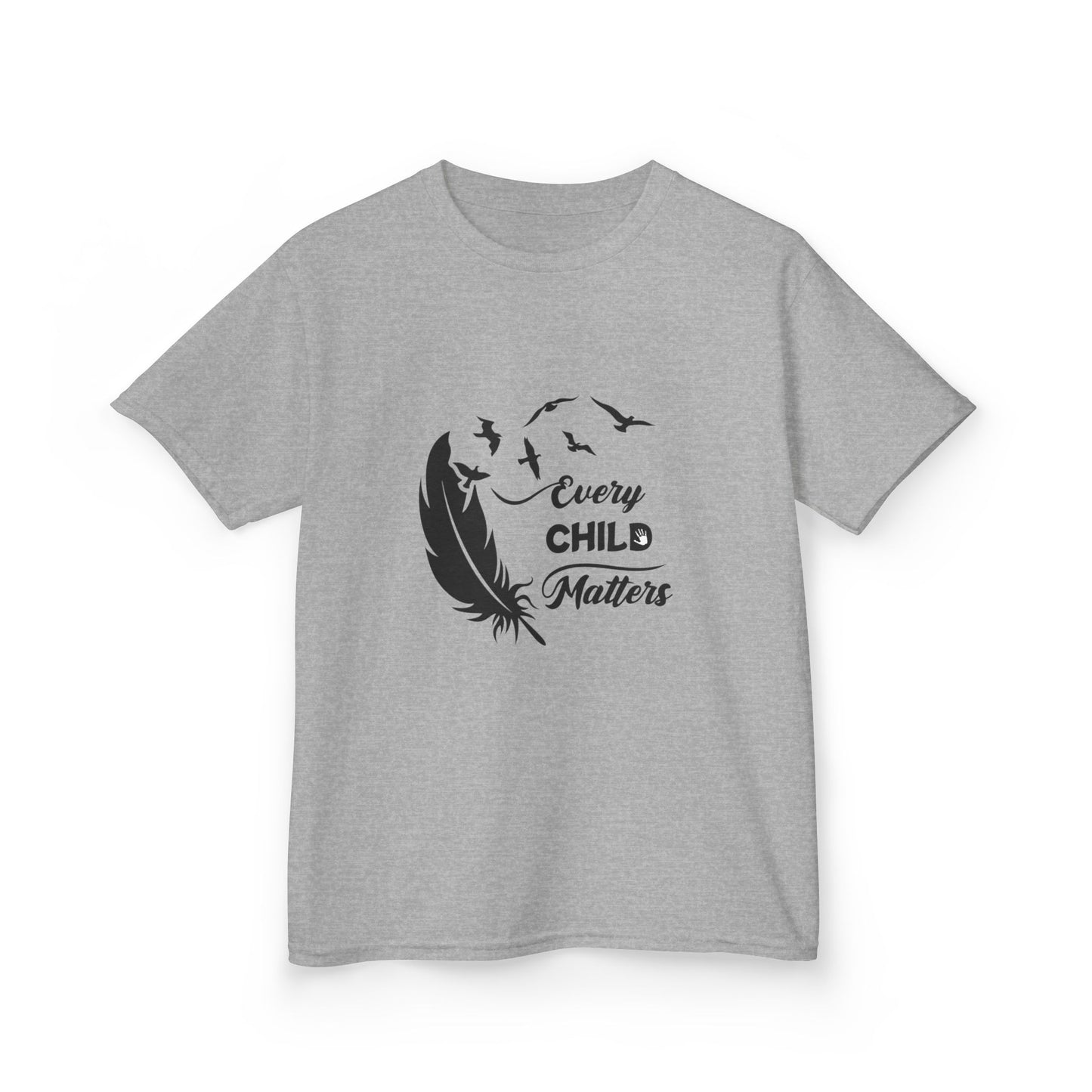 Kids Heavy Cotton™ Tee - Every Child Matters Feather Design