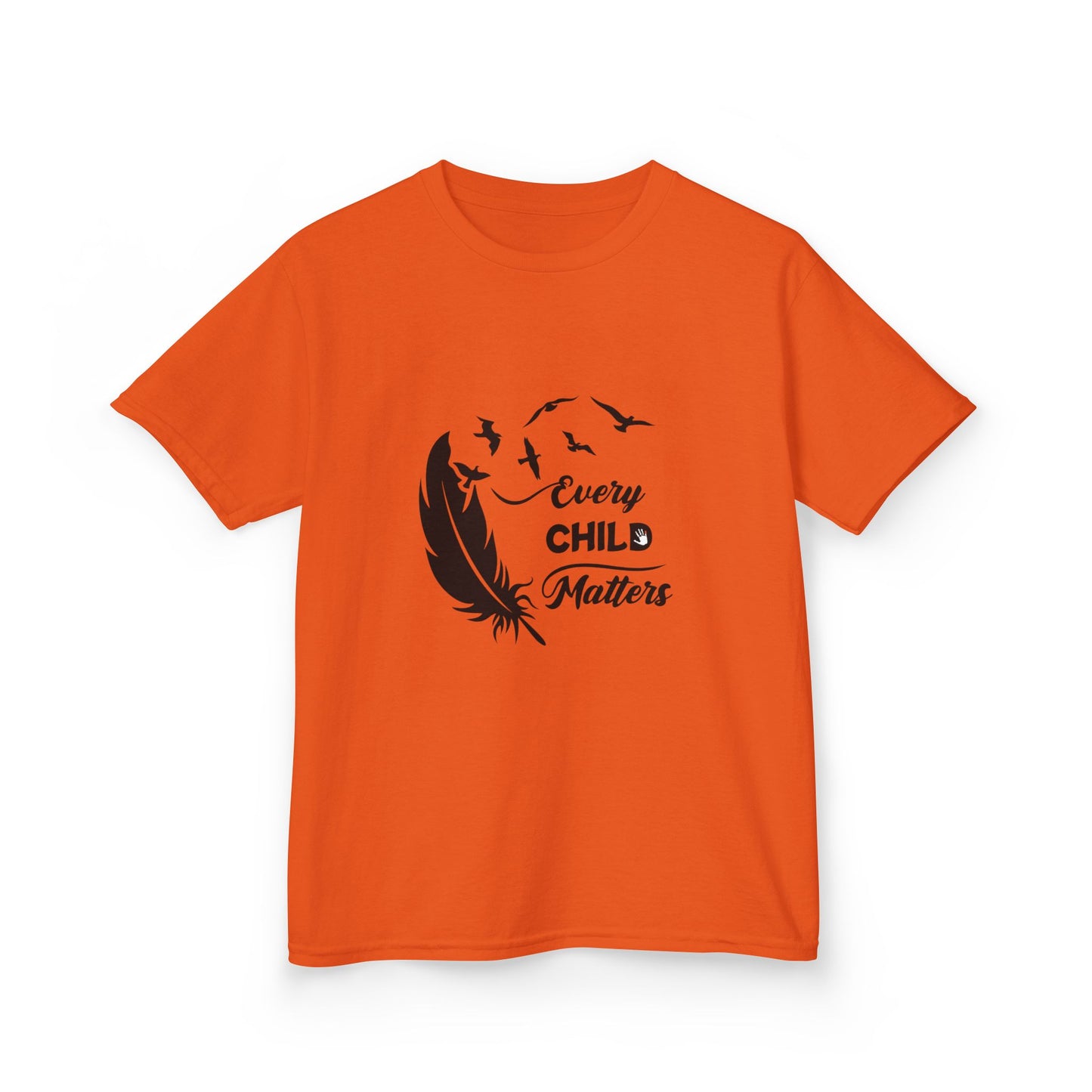 Kids Heavy Cotton™ Tee - Every Child Matters Feather Design