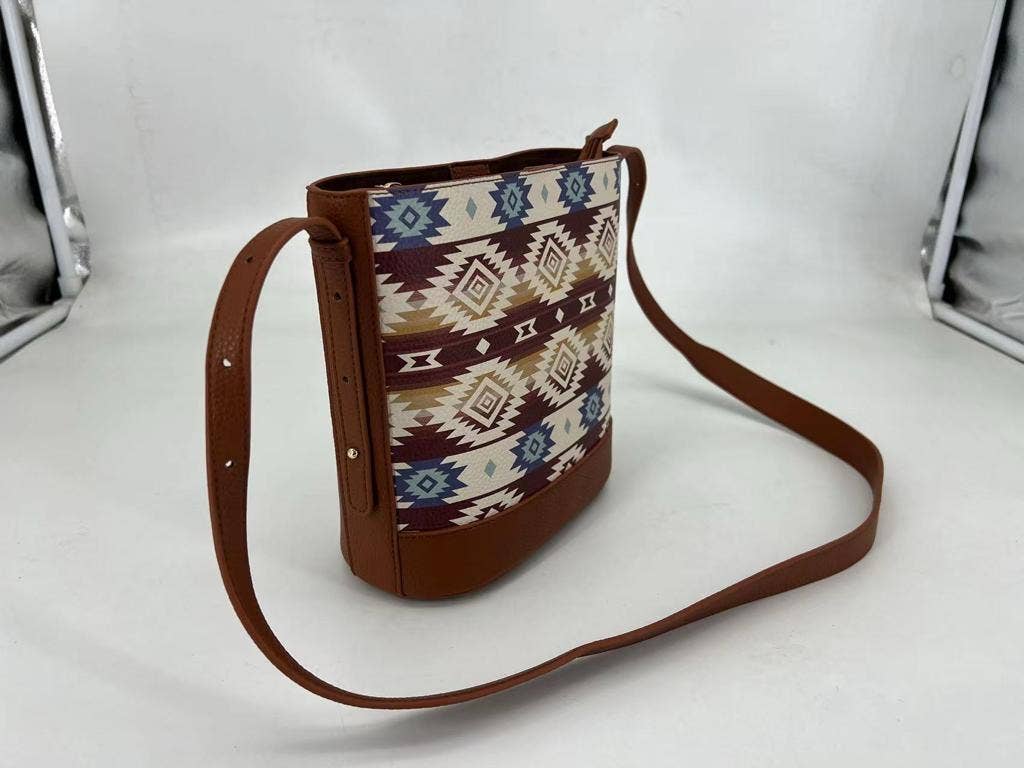 PUR13-DBGE - Full Pu Leather Purse - Crossbody Bag