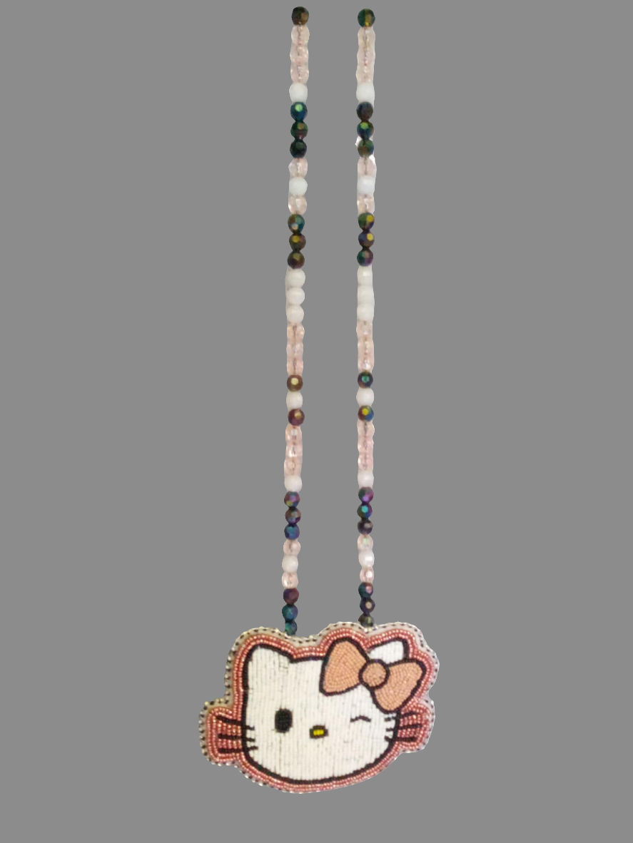 Beaded Hello Kitty Necklace