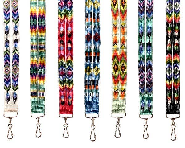 Seed Bead Thick Strap Lanyard