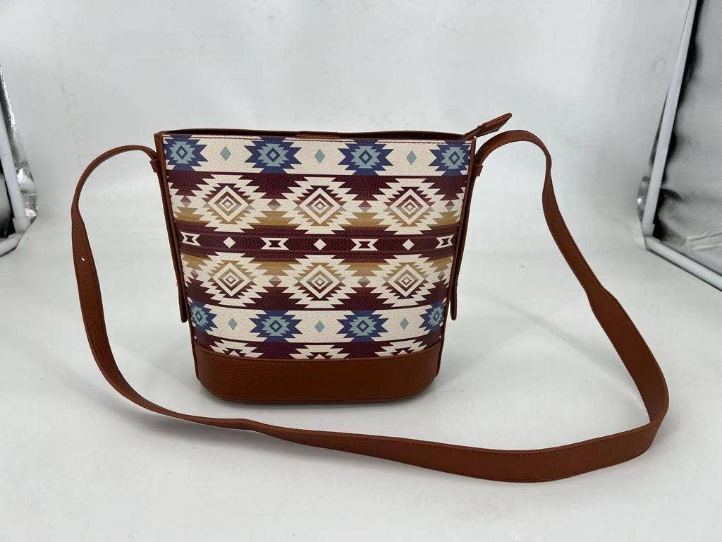 PUR13-DBGE - Full Pu Leather Purse - Crossbody Bag