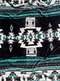 Black Aztec Super Plush Soft Queen Size Mid-Weight Blanket