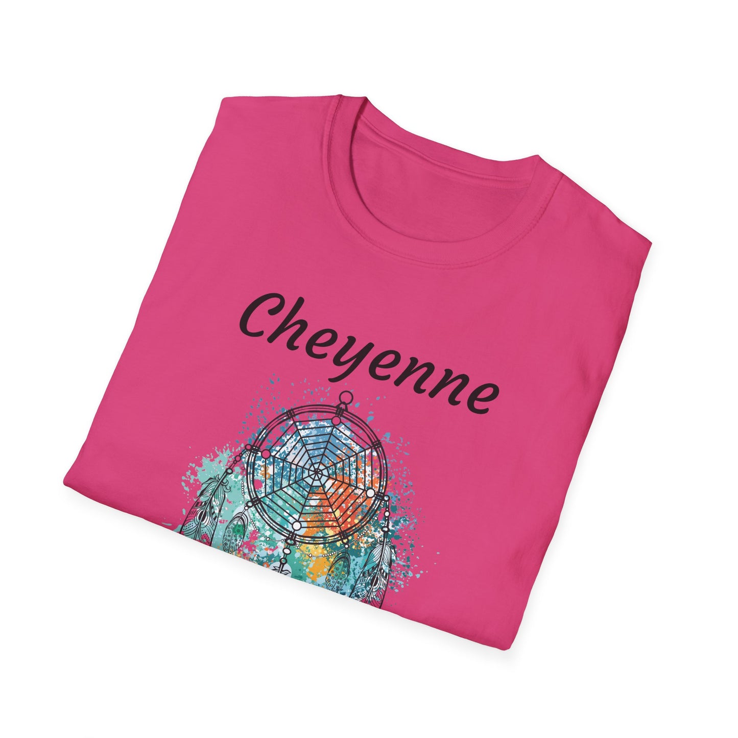 Cheyenne Dreamcatcher Unisex Softstyle T-Shirt - Bohemian Spirit Wear