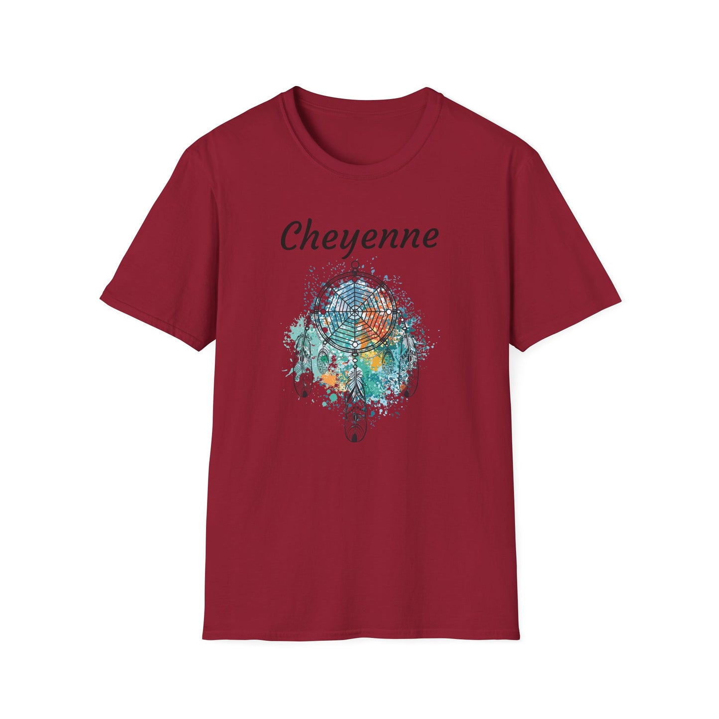 Cheyenne Dreamcatcher Unisex Softstyle T-Shirt - Bohemian Spirit Wear
