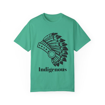 Indigenous Design Unisex Garment-Dyed T-Shirt - Celebrate Heritage and Culture