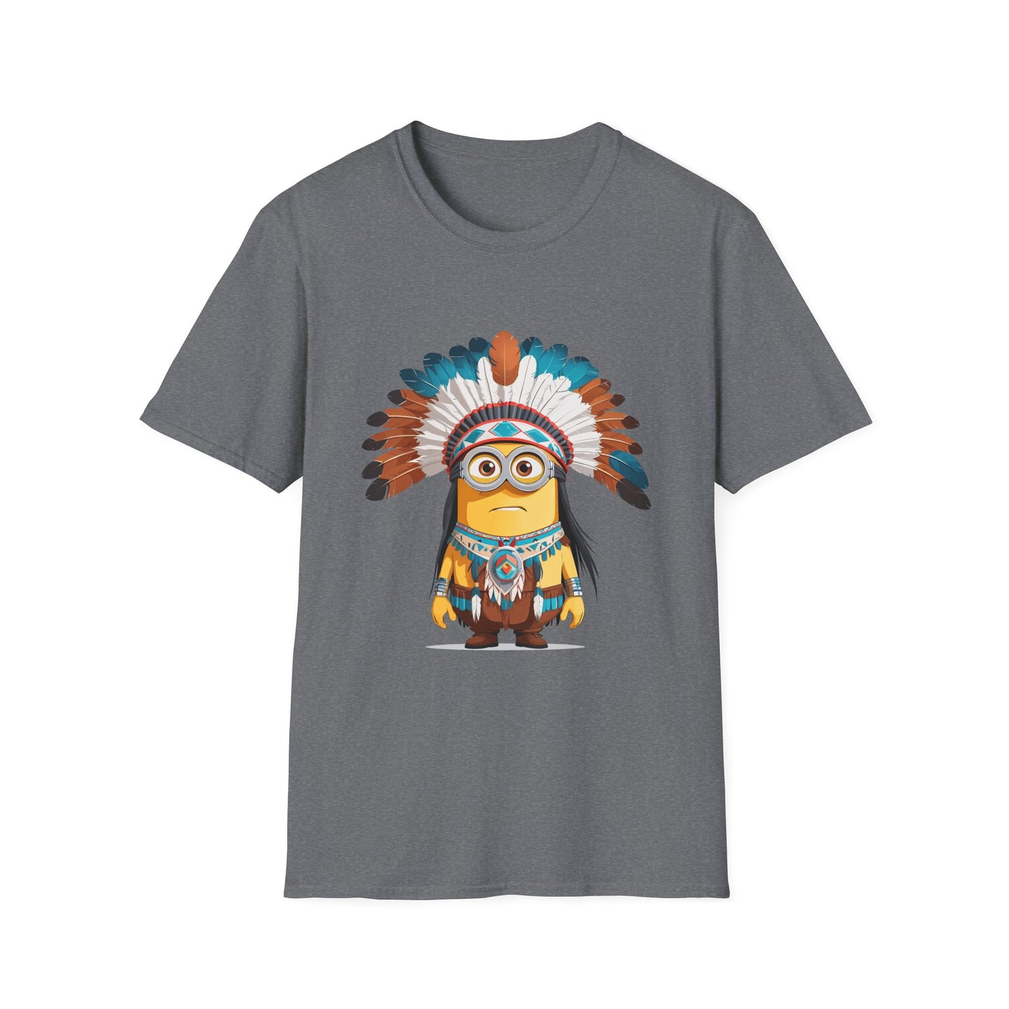 Native American-Inspired Minion Unisex Softstyle T-Shirt