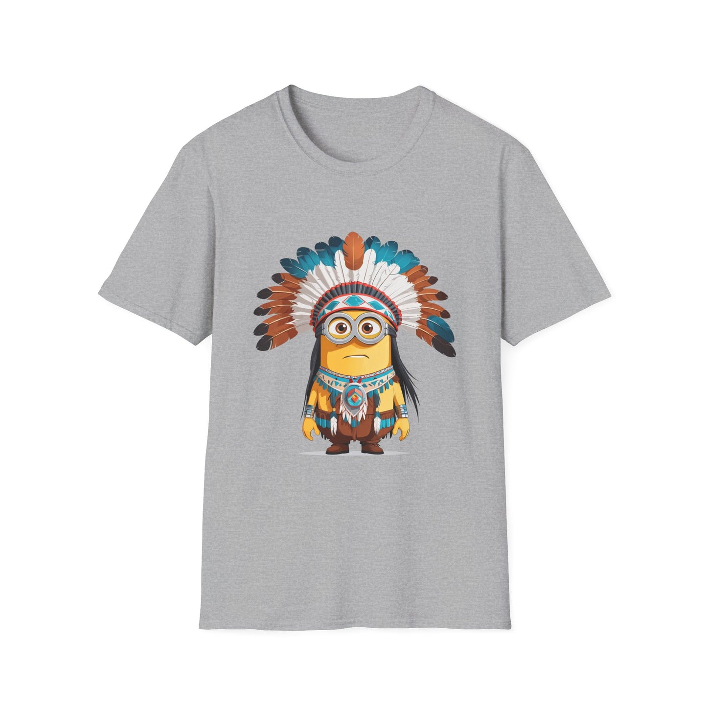 Native American-Inspired Minion Unisex Softstyle T-Shirt