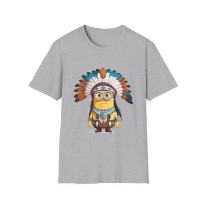 Native American-Inspired Minion Unisex Softstyle T-Shirt