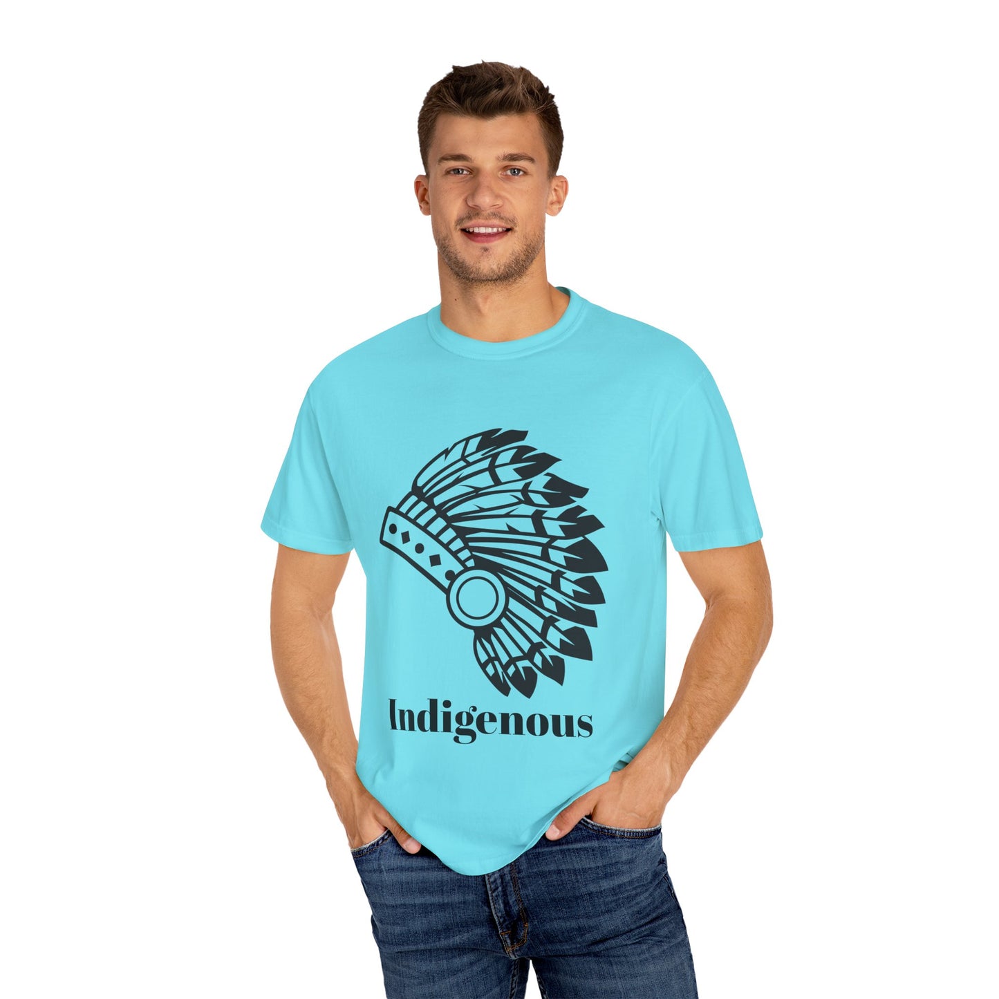 Indigenous Design Unisex Garment-Dyed T-Shirt - Celebrate Heritage and Culture