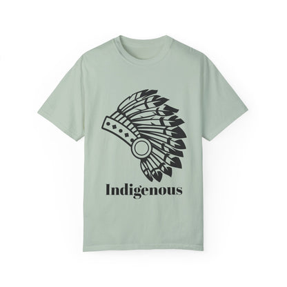 Indigenous Design Unisex Garment-Dyed T-Shirt - Celebrate Heritage and Culture