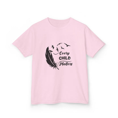 Kids Heavy Cotton™ Tee - Every Child Matters Feather Design