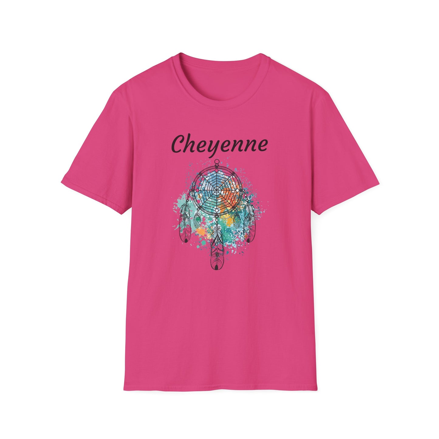 Cheyenne Dreamcatcher Unisex Softstyle T-Shirt - Bohemian Spirit Wear