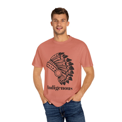 Indigenous Design Unisex Garment-Dyed T-Shirt - Celebrate Heritage and Culture