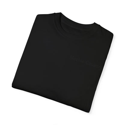 Native Country Unisex Garment-Dyed T-Shirt with Wolf Design