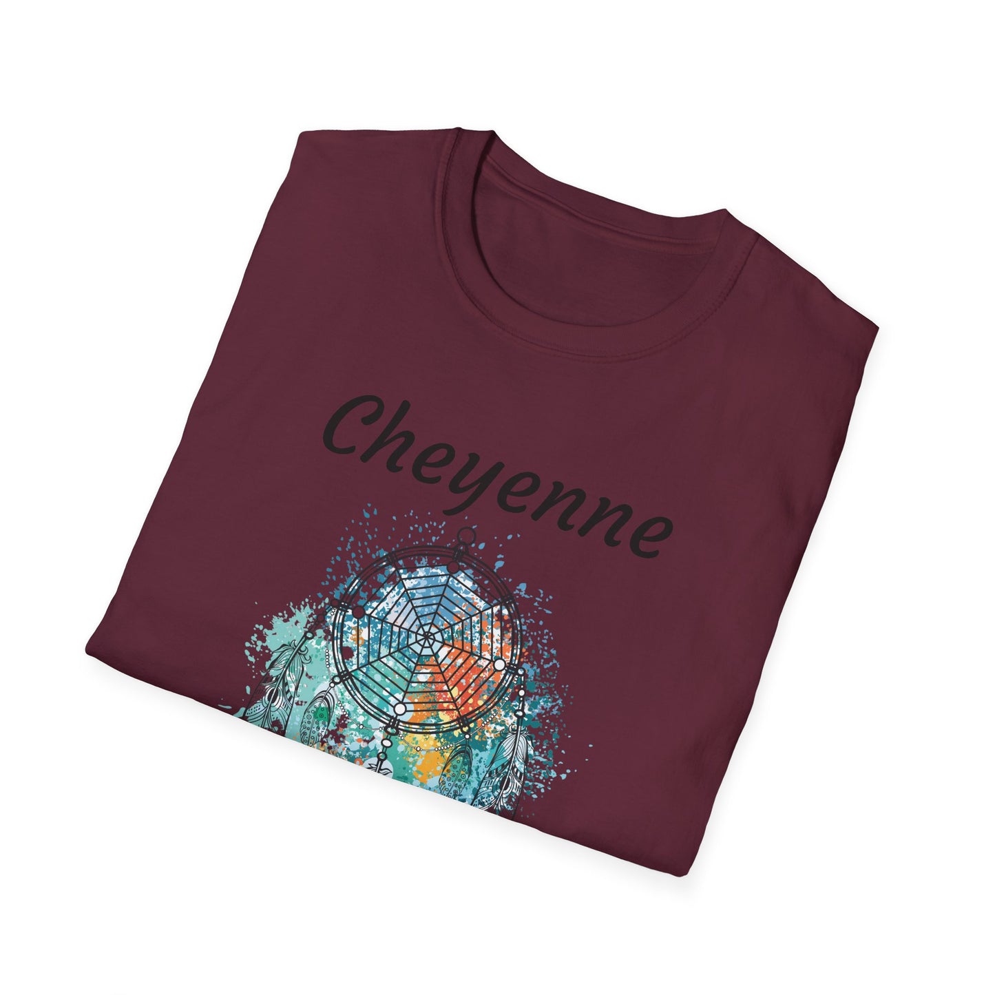 Cheyenne Dreamcatcher Unisex Softstyle T-Shirt - Bohemian Spirit Wear