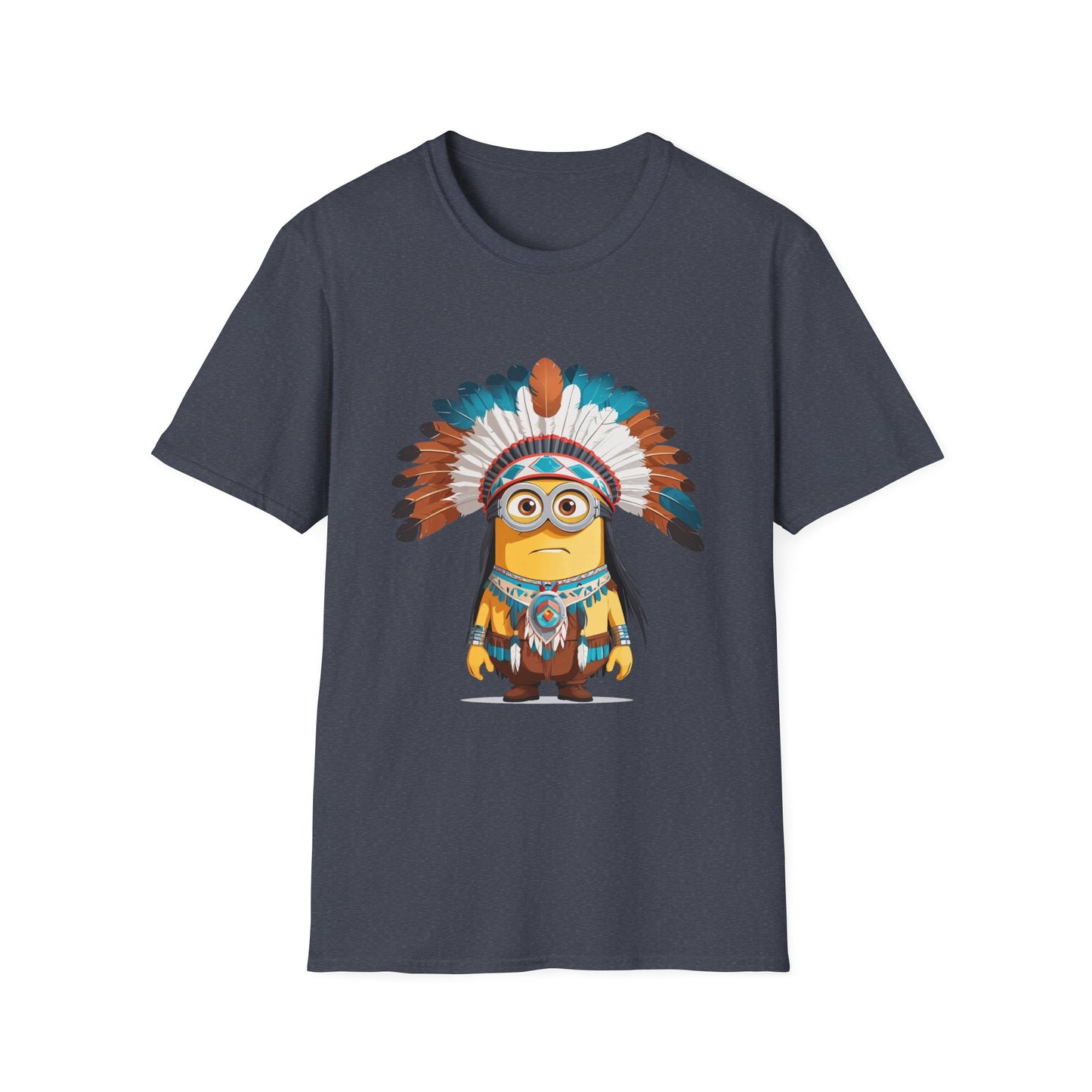 Native American-Inspired Minion Unisex Softstyle T-Shirt