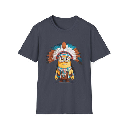 Native American-Inspired Minion Unisex Softstyle T-Shirt