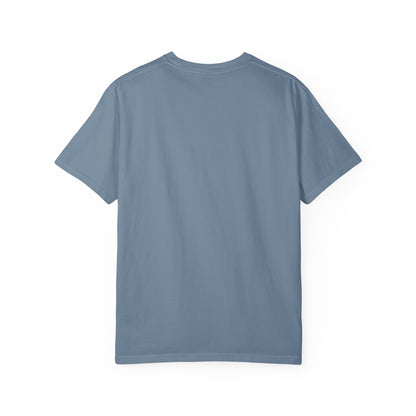 Stylish Unisex Garment-Dyed T-Shirt with Feather Design