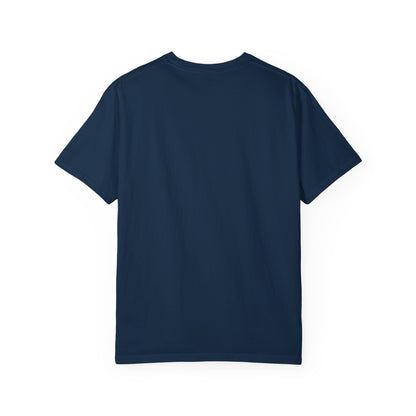Stylish Unisex Garment-Dyed T-Shirt with Feather Design