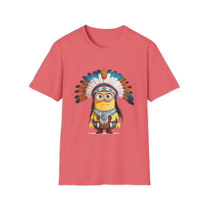 Native American-Inspired Minion Unisex Softstyle T-Shirt