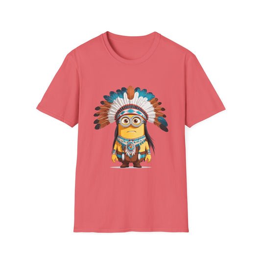 Native American-Inspired Minion Unisex Softstyle T-Shirt