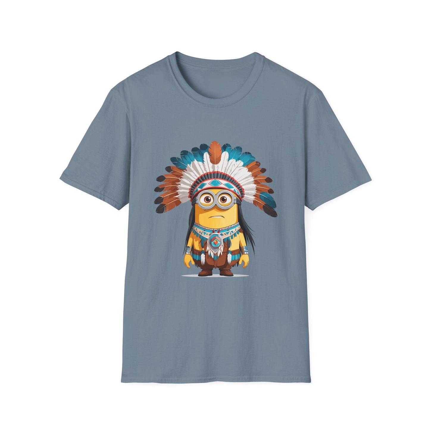 Native American-Inspired Minion Unisex Softstyle T-Shirt