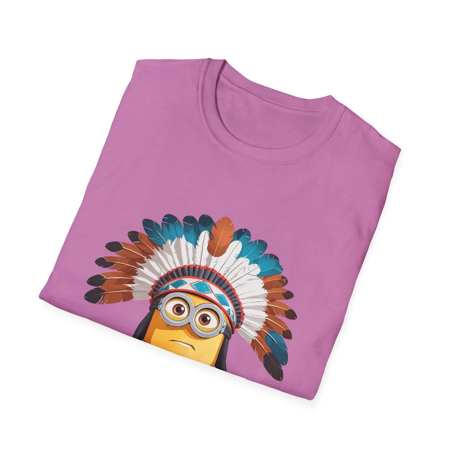 Native American-Inspired Minion Unisex Softstyle T-Shirt