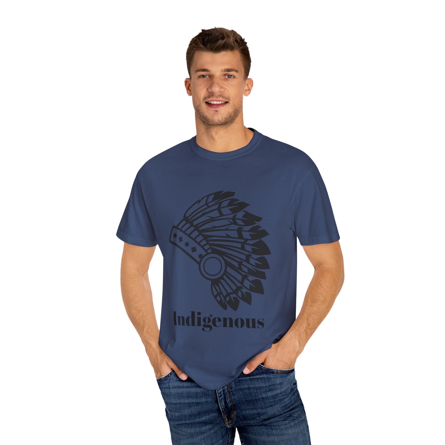 Indigenous Design Unisex Garment-Dyed T-Shirt - Celebrate Heritage and Culture