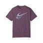 Stylish Unisex Garment-Dyed T-Shirt with Feather Design
