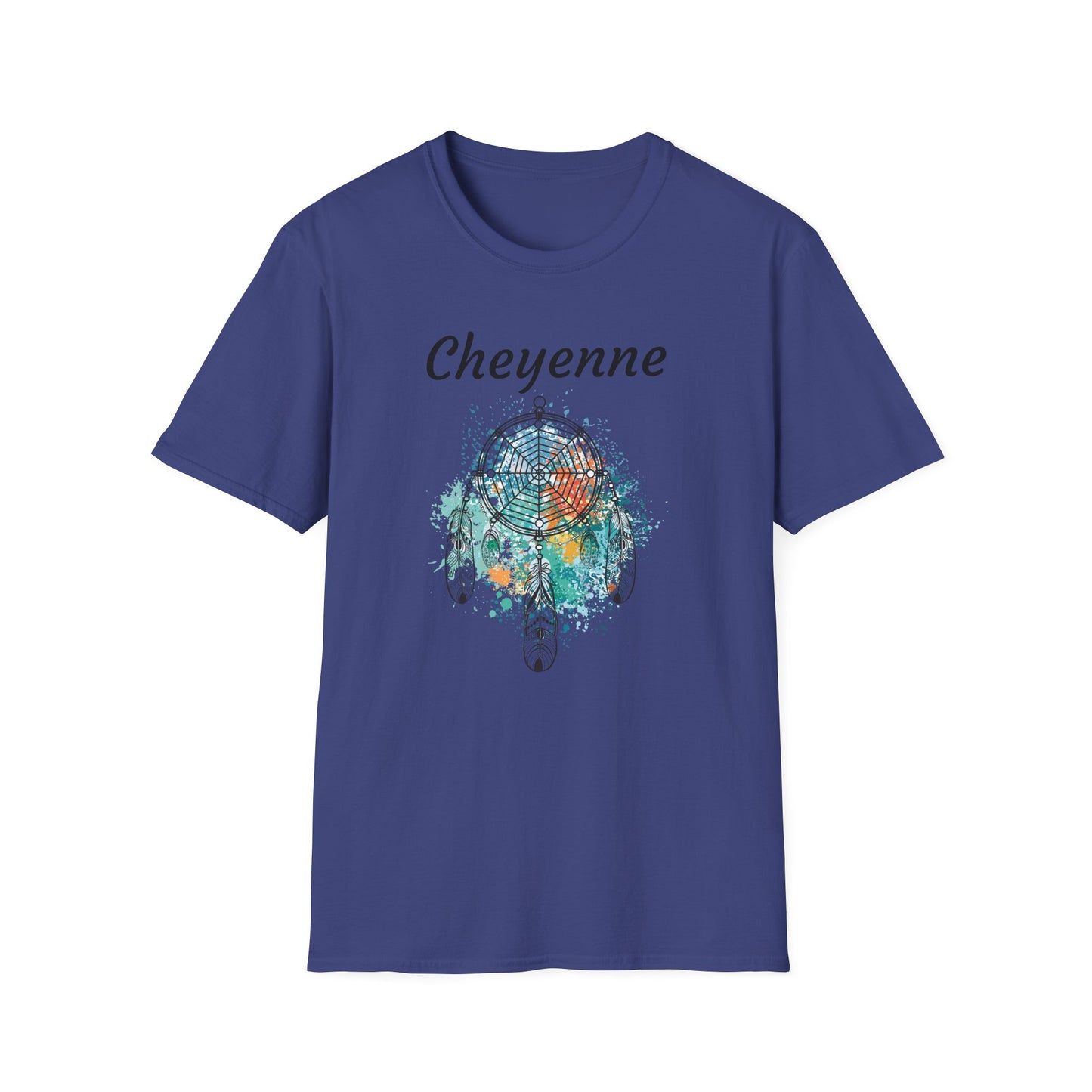 Cheyenne Dreamcatcher Unisex Softstyle T-Shirt - Bohemian Spirit Wear