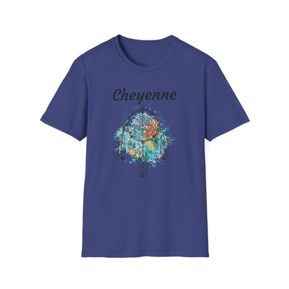 Cheyenne Dreamcatcher Unisex Softstyle T-Shirt - Bohemian Spirit Wear