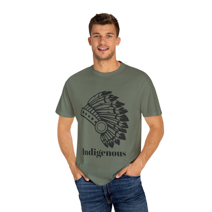 Indigenous Design Unisex Garment-Dyed T-Shirt - Celebrate Heritage and Culture
