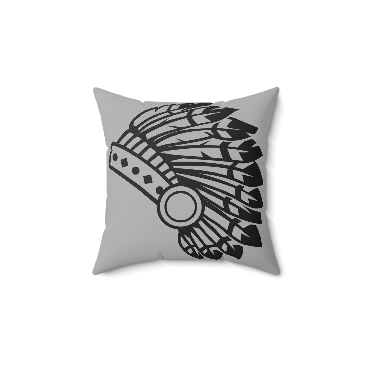 Feathered Accent Pillow - Gray Decor