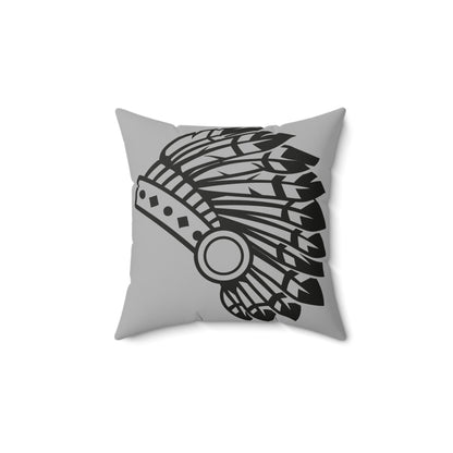 Feathered Accent Pillow - Gray Decor
