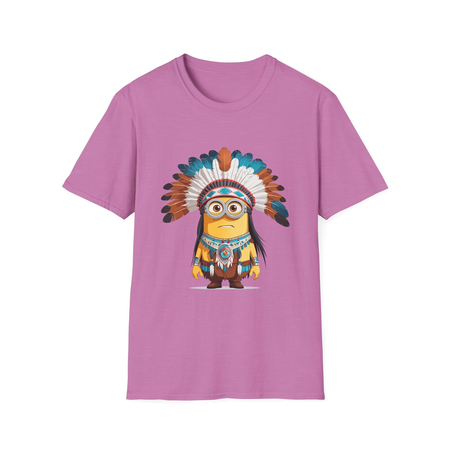 Native American-Inspired Minion Unisex Softstyle T-Shirt