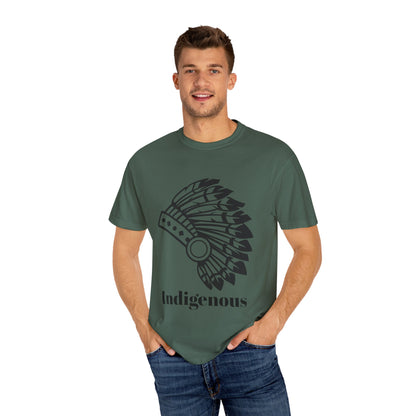Indigenous Design Unisex Garment-Dyed T-Shirt - Celebrate Heritage and Culture