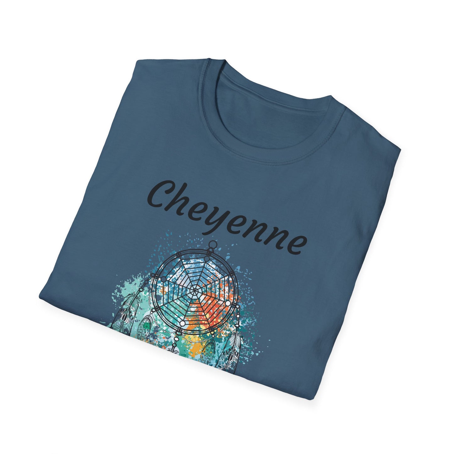 Cheyenne Dreamcatcher Unisex Softstyle T-Shirt - Bohemian Spirit Wear