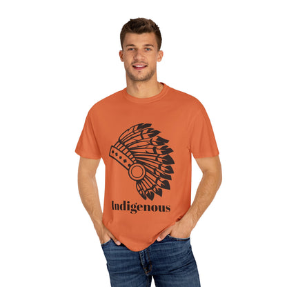 Indigenous Design Unisex Garment-Dyed T-Shirt - Celebrate Heritage and Culture