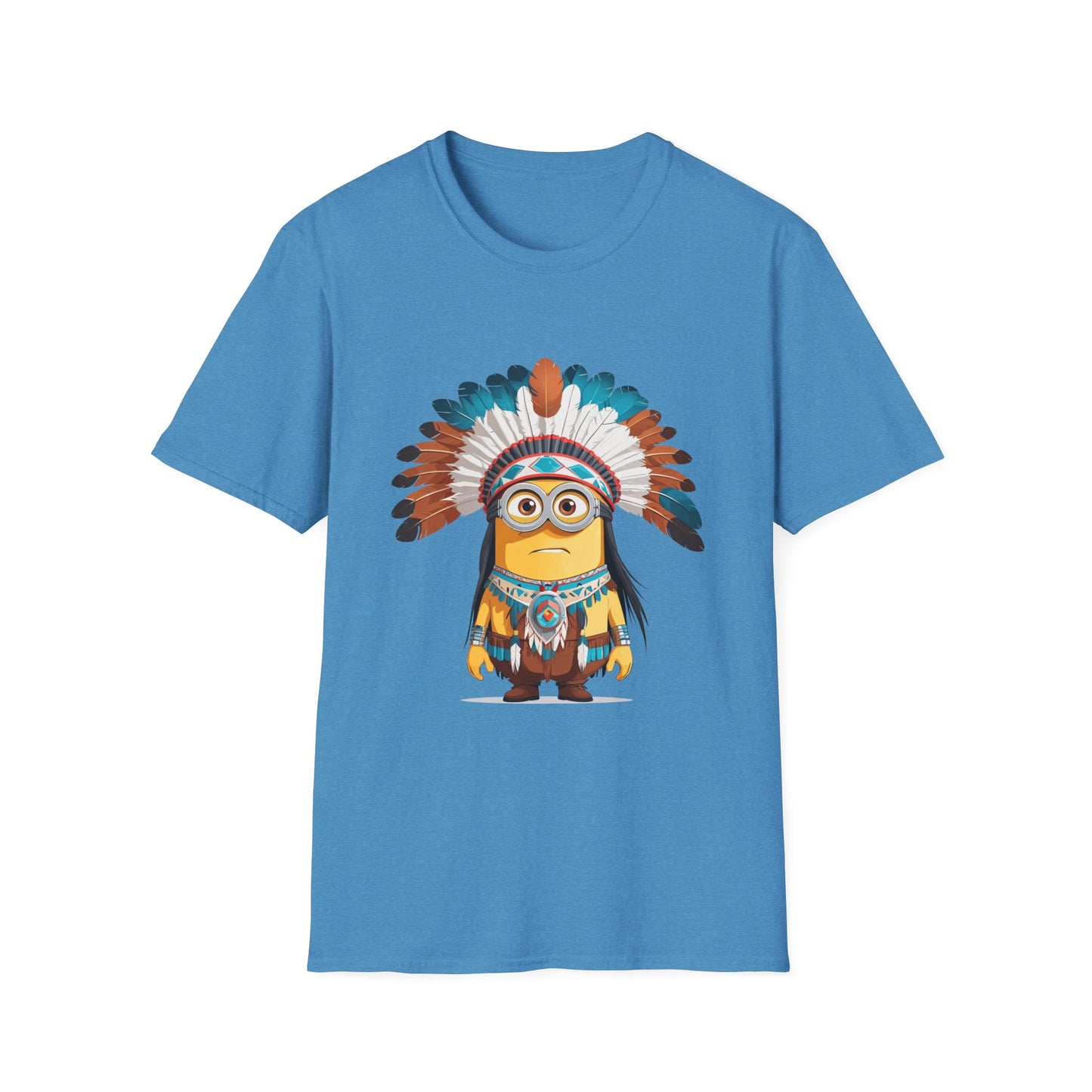 Native American-Inspired Minion Unisex Softstyle T-Shirt