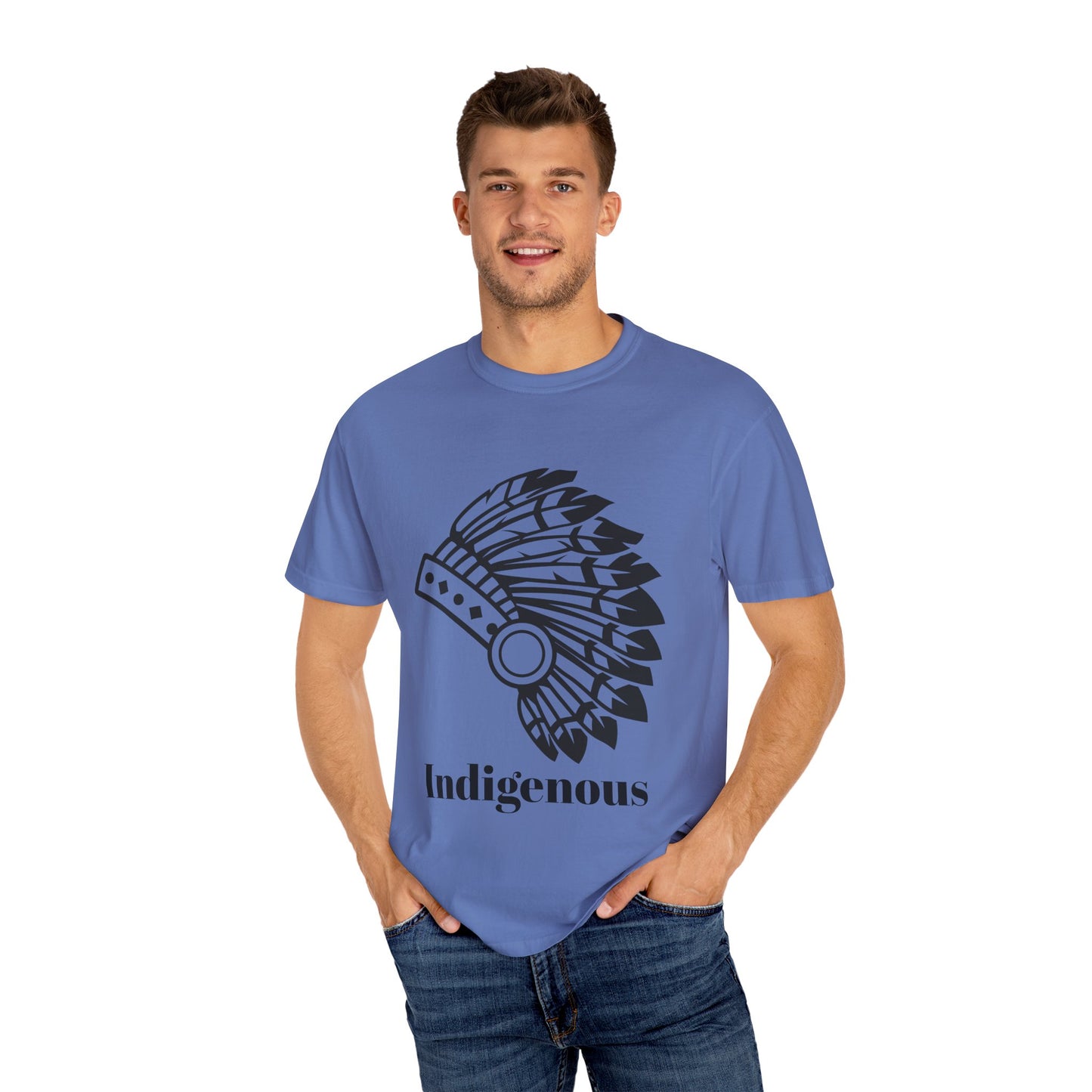 Indigenous Design Unisex Garment-Dyed T-Shirt - Celebrate Heritage and Culture