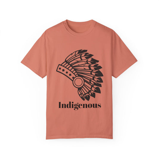 Indigenous Design Unisex Garment-Dyed T-Shirt - Celebrate Heritage and Culture