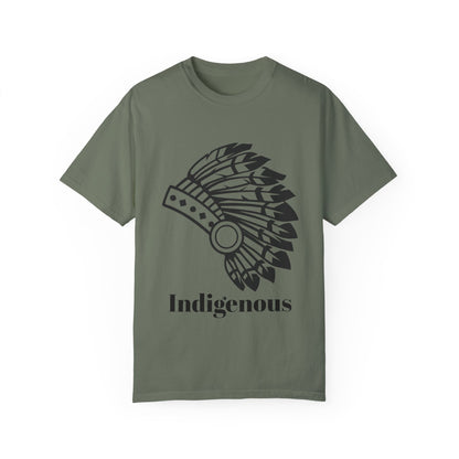 Indigenous Design Unisex Garment-Dyed T-Shirt - Celebrate Heritage and Culture