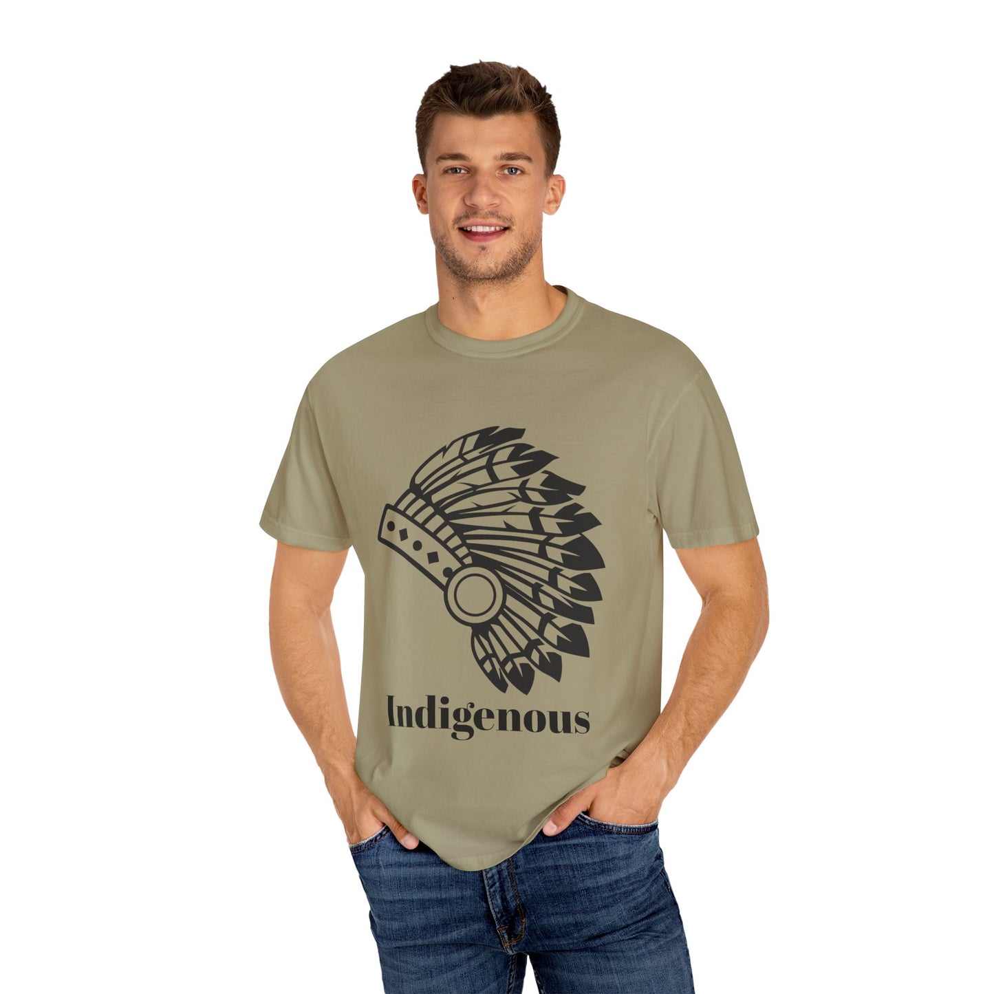 Indigenous Design Unisex Garment-Dyed T-Shirt - Celebrate Heritage and Culture