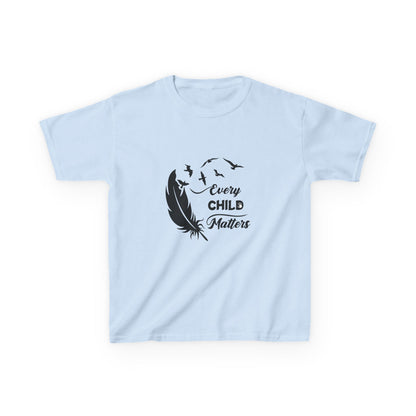 Kids Heavy Cotton™ Tee - Every Child Matters Feather Design